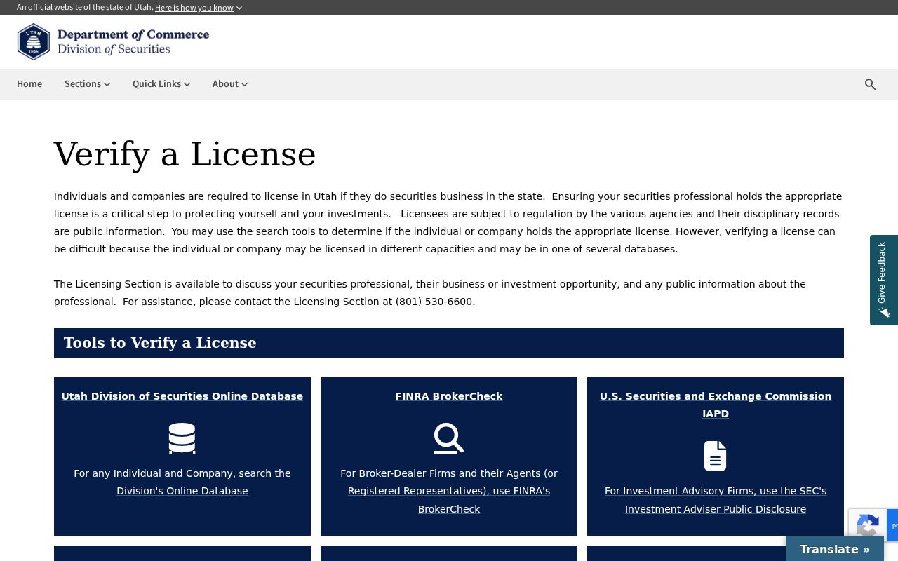 Roy people search using Utah professional license verification